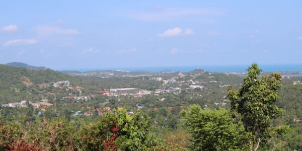 0.9 Rai Hilltop Land with Sea Views - Bophut, Koh Samui - For Sale