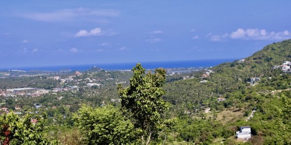 0.9 Rai Hilltop Land with Sea Views - Bophut, Koh Samui - For Sale