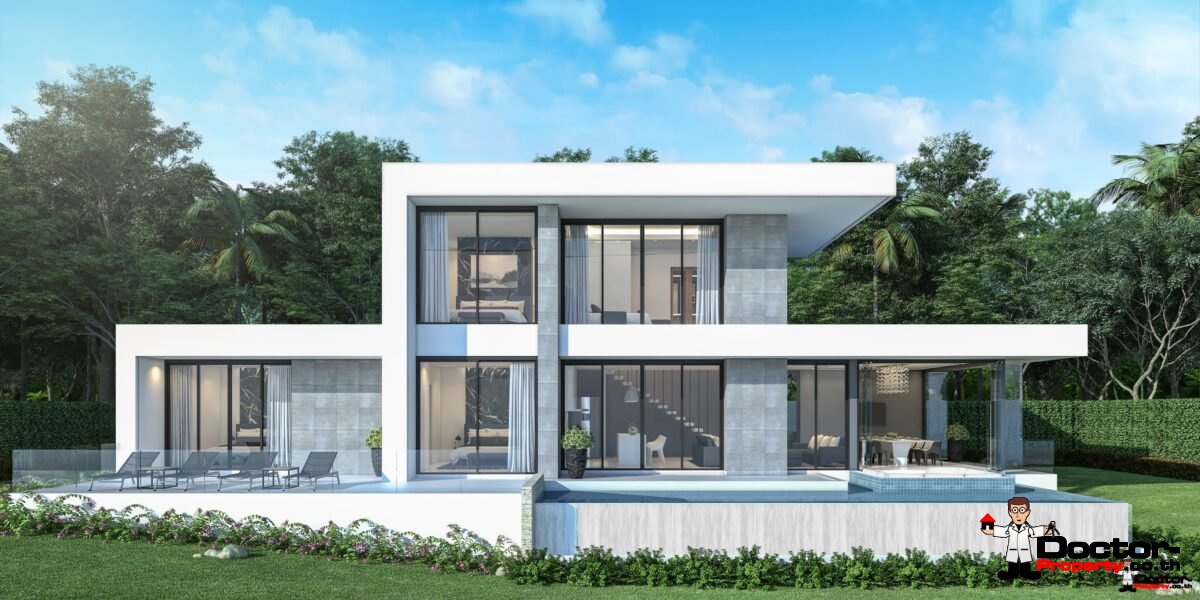 New 5 Bedroom Villa with Sea View in Chaweng Noi - Koh Samui / Thailand - for sale