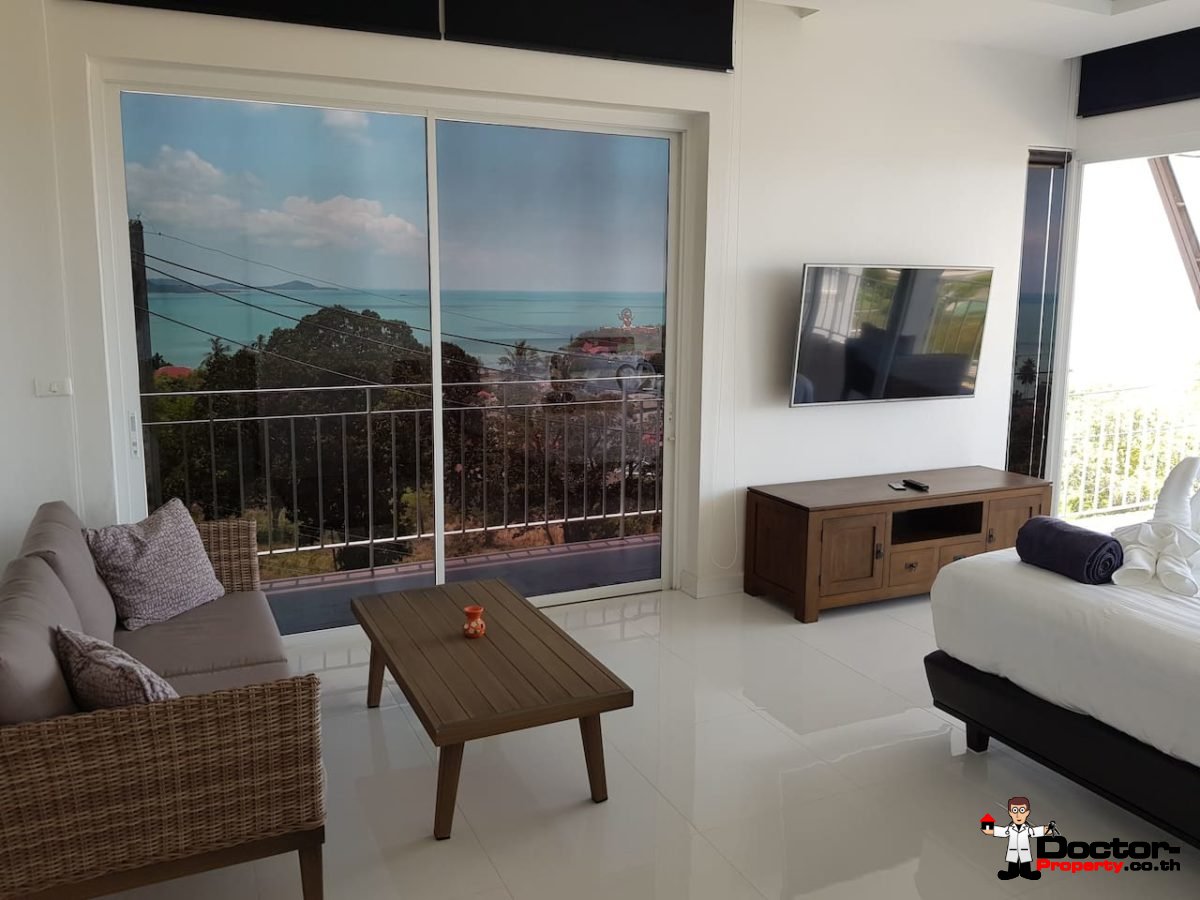 3 Bedroom Condo with Sea View - (Foreigner Freehold) - Big Buddha, Koh Samui - For Sale