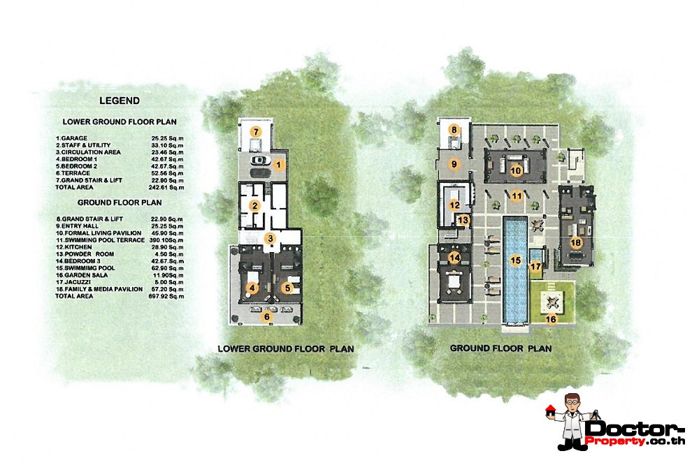 Luxury 5 Bedroom Sea View Villa – Katamanda – Kata Beach – Phuket South – for sale