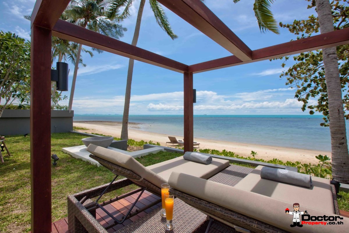 Beachfront luxury 3 Bedroom Villa in Bang Por - Koh Samui - for sale