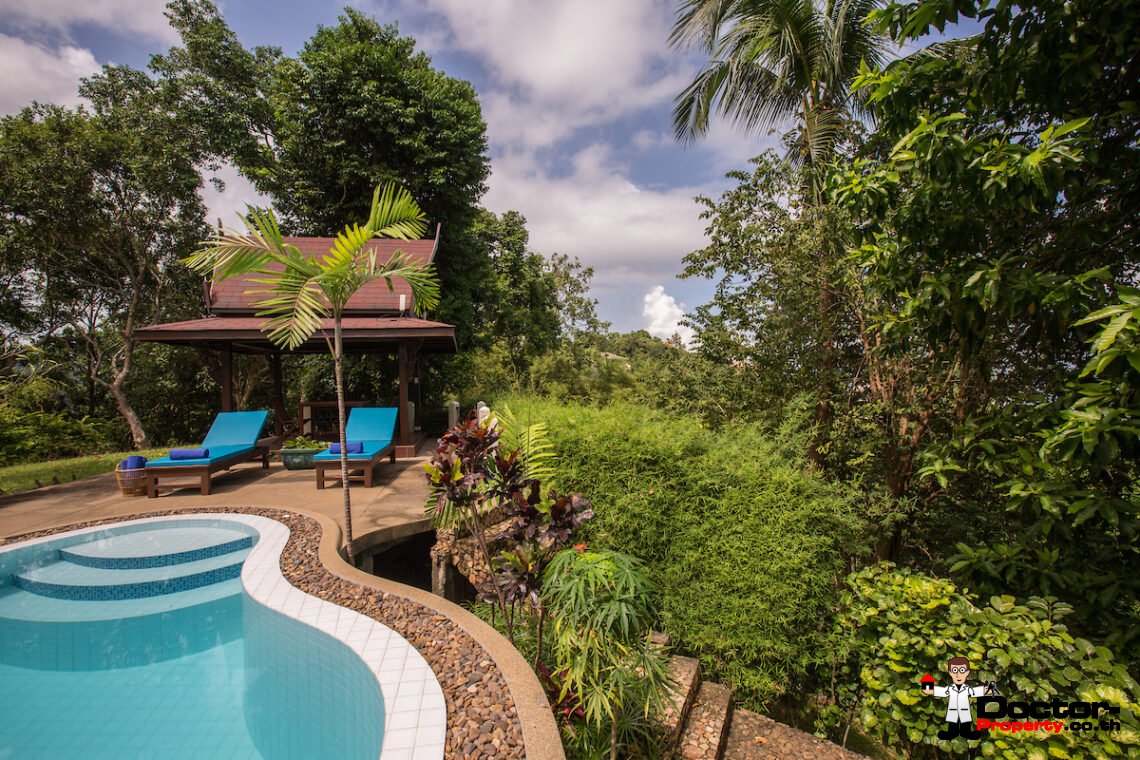 3 Bed Pool Villa with Seaview – Bang Por, Koh Samui – For Sale