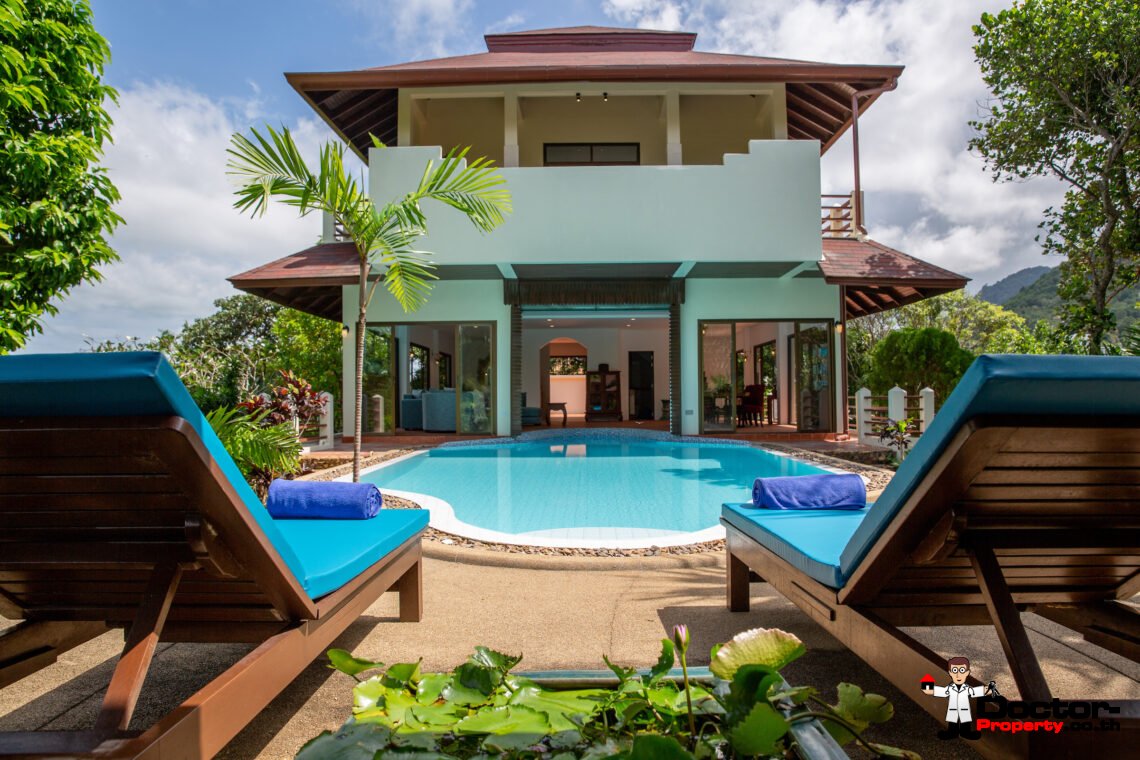 3 Bed Pool Villa with Seaview – Bang Por, Koh Samui – For Sale