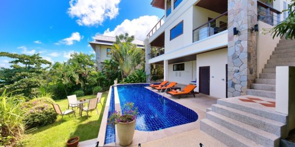Beachside 5-Bedroom Sea View Villa - Bang Rak - Koh Samui - for sale