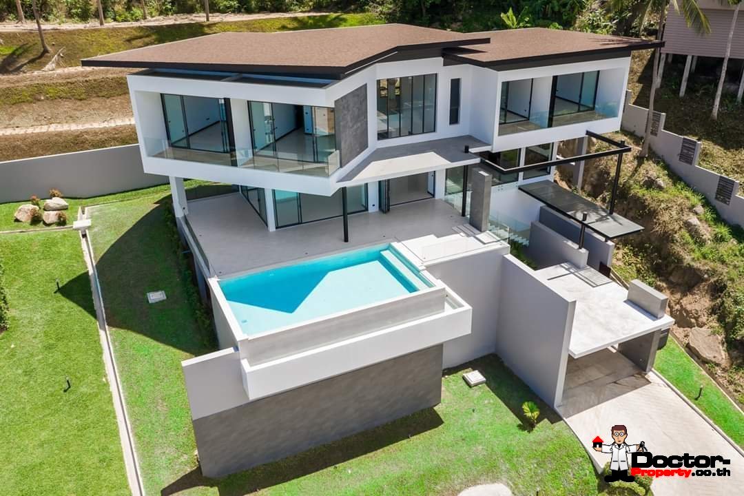 New 4 Bedroom Villa with amazing Sea View in Chaweng Noi - Koh Samui - for sale