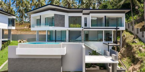 New 4 Bedroom Villa with amazing Sea View in Chaweng Noi - Koh Samui - for sale 3