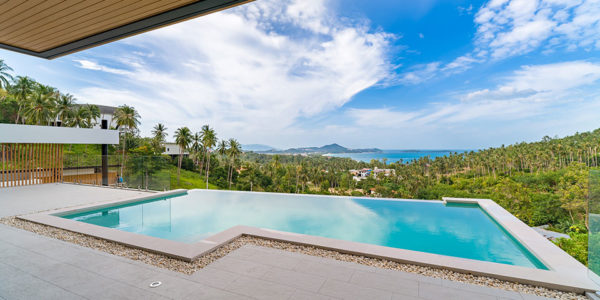 New 3 Bedroom Villa with Sea View in Chaweng Noi - Koh Samui - For Sale
