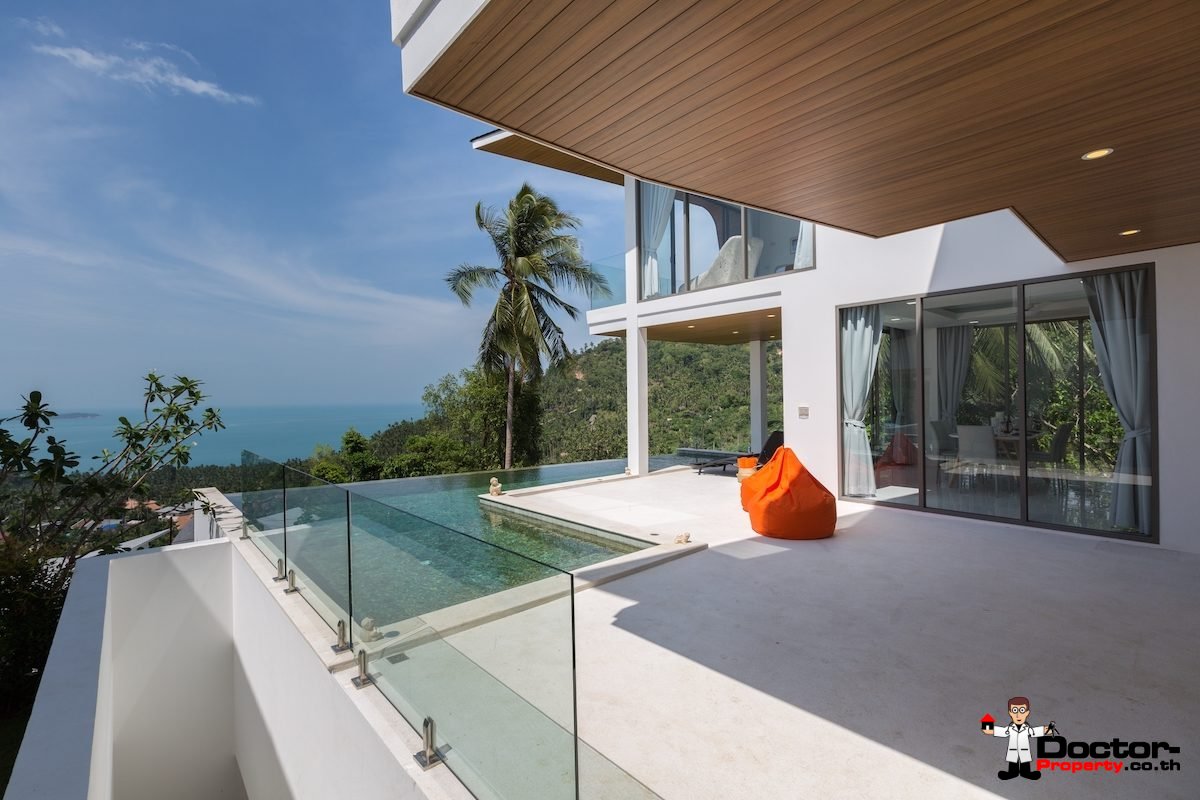 3 Bedroom Pool Villa with Sea Views - Chaweng Noi, Koh Samui - For Sale