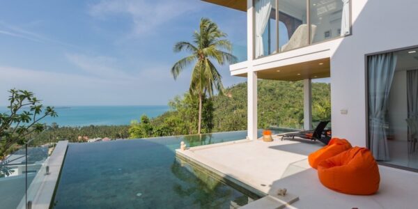 3 Bedroom Pool Villa with Sea Views - Chaweng Noi, Koh Samui - For Sale