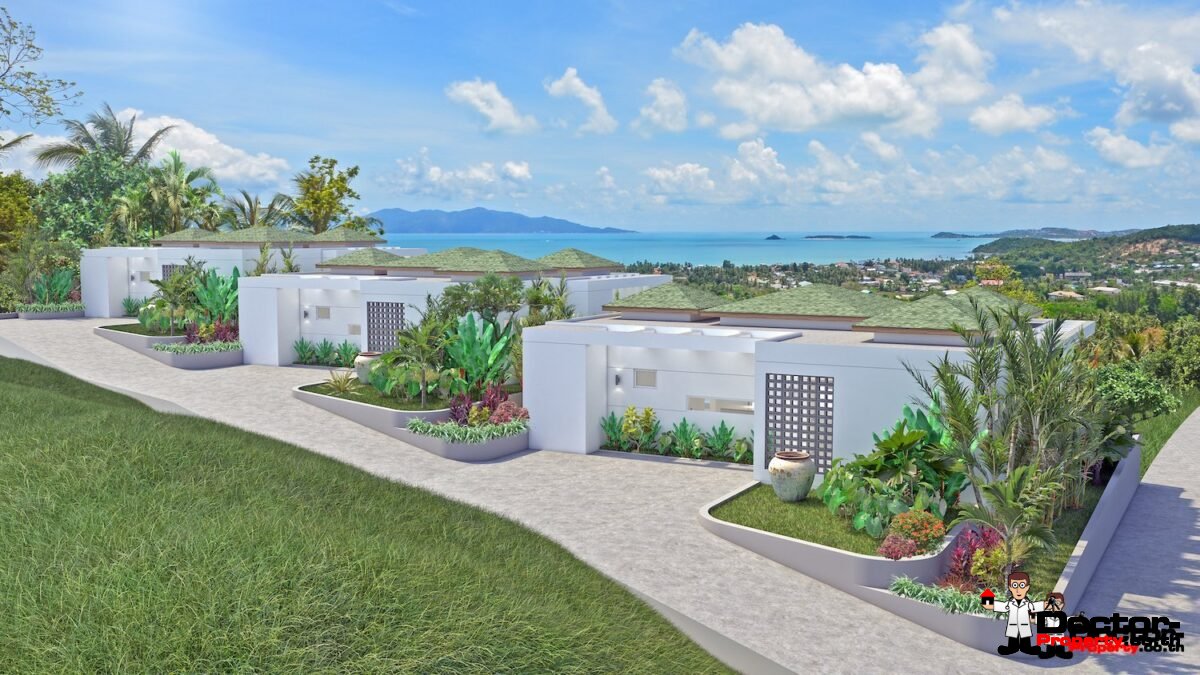 3 & 6 Bed Pool Villas with Sea views - Bo Phut, Koh Samui - For Sale