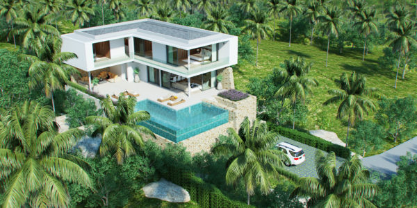 New 3 Bedroom Pool Villa With Sea Views - Bo Phut, Koh Samui - For Sale