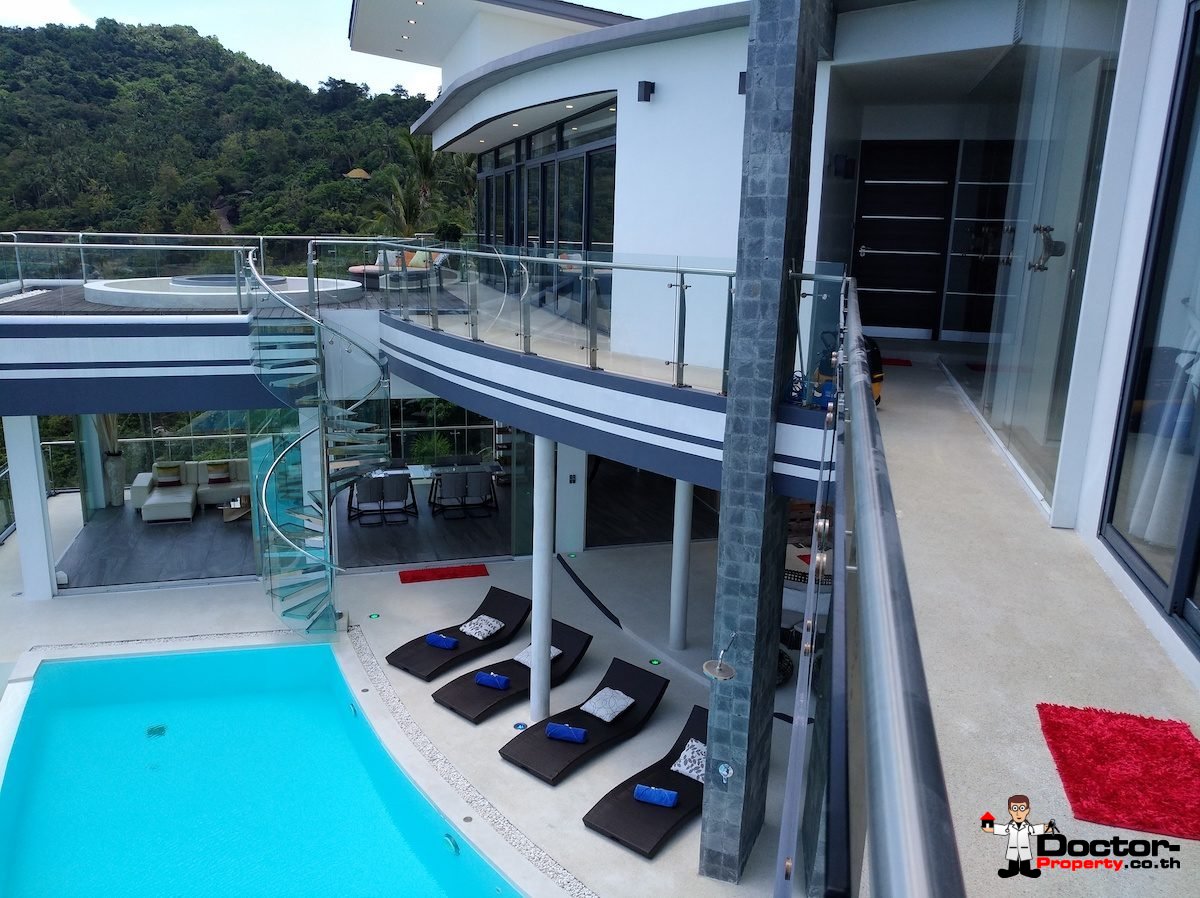 Luxury 5 Bedroom Villa with Panoramic Views - Chaweng Noi, Koh Samui - For Sale