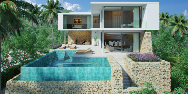 New 3 Bedroom Pool Villa With Sea Views - Bo Phut, Koh Samui - For Sale