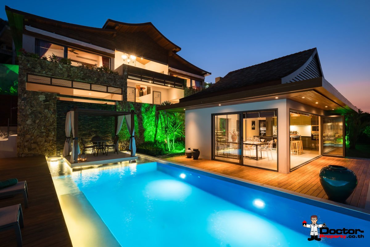 Stunning Villa with Panoramic Views and Infinity Pool - Bo Phut, Koh Samui - For Sale