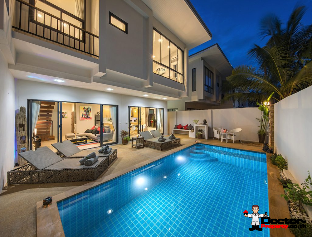 New 3 bedroom Pool Villas with Sea View in Plai Laem - Koh Samui