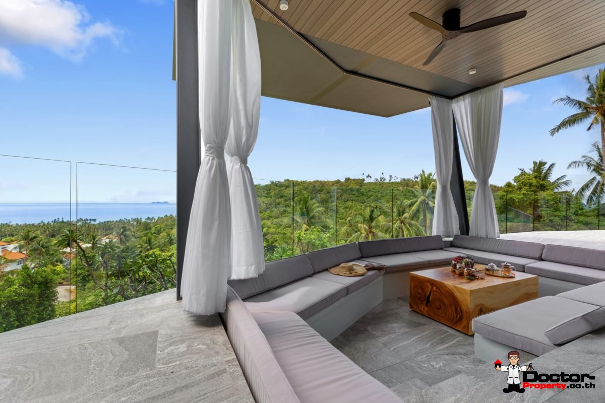 New 4 Bedroom Villa with Sea View in Bang Por - Koh Samui - For Sale