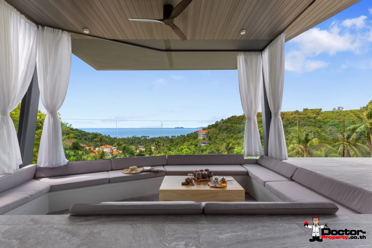 New 4 Bedroom Villa with Sea View in Bang Por - Koh Samui - For Sale