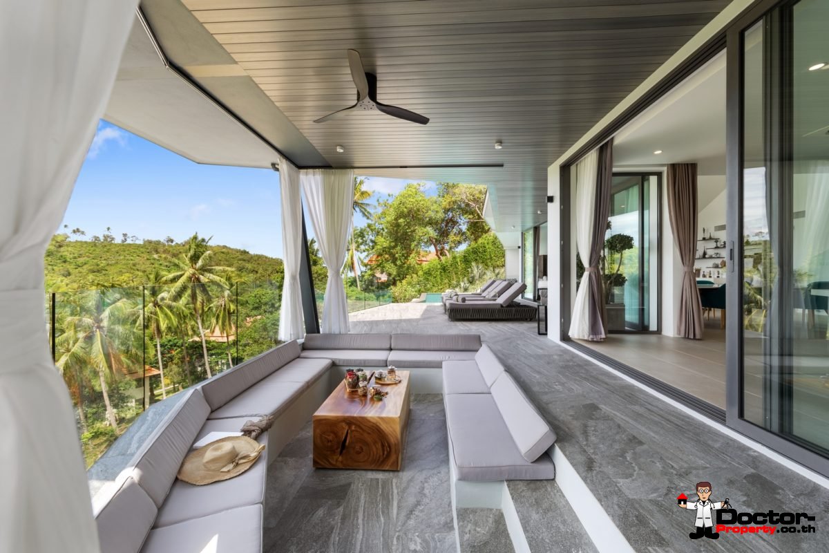 New 4 Bedroom Villa with Sea View in Bang Por - Koh Samui - For Sale