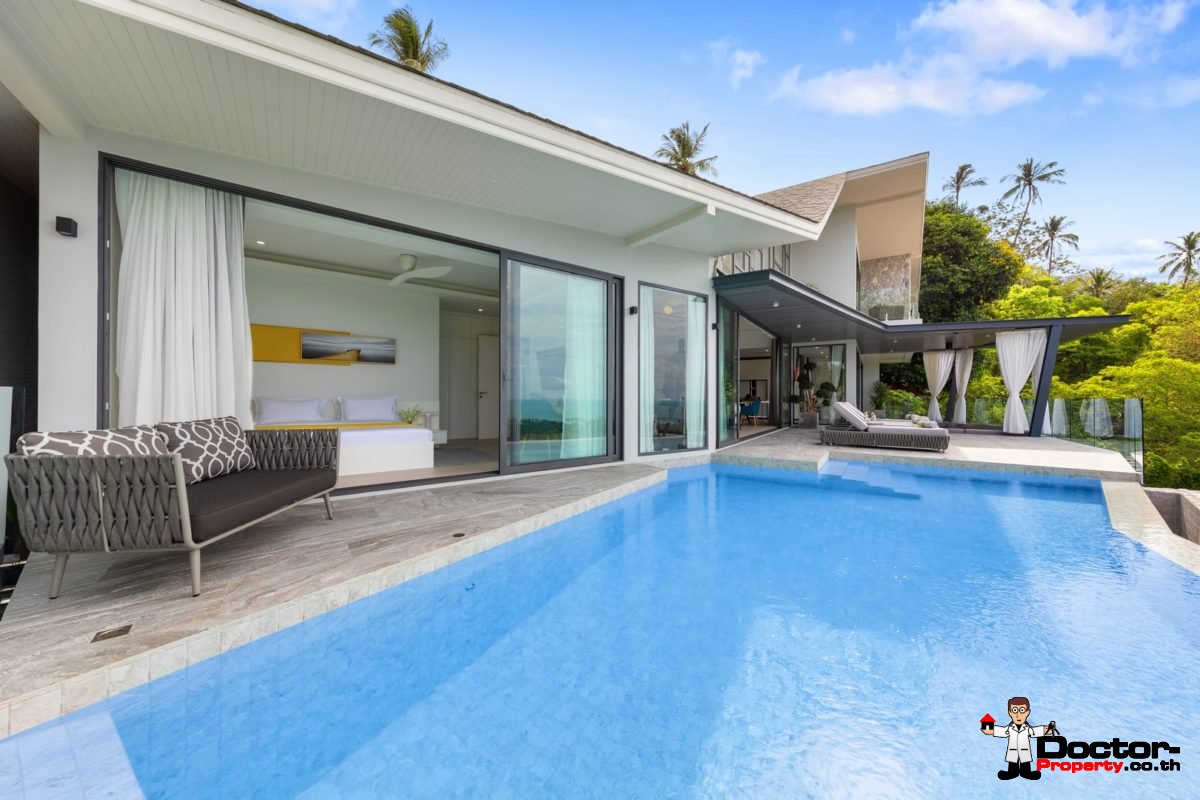 New 4 Bedroom Villa with Sea View in Bang Por - Koh Samui - For Sale