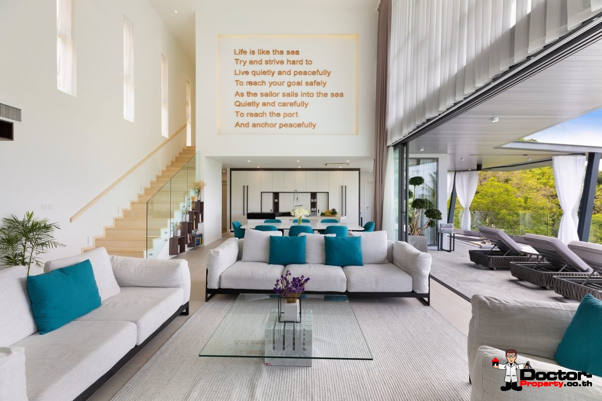 New 4 Bedroom Villa with Sea View in Bang Por - Koh Samui - For Sale