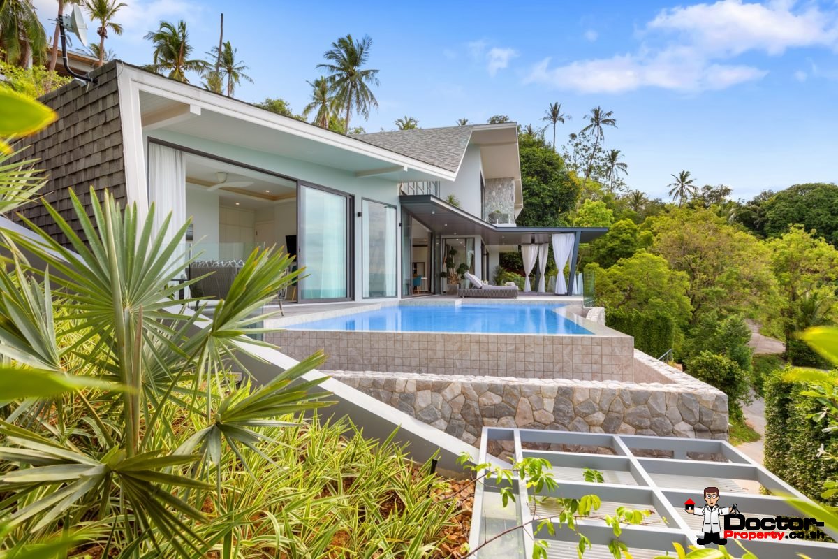 New 4 Bedroom Villa with Sea View in Bang Por - Koh Samui - For Sale