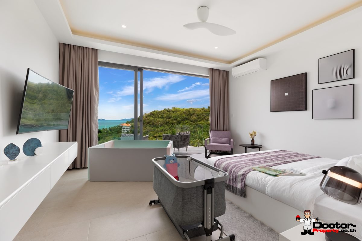 New 4 Bedroom Villa with Sea View in Bang Por - Koh Samui - For Sale