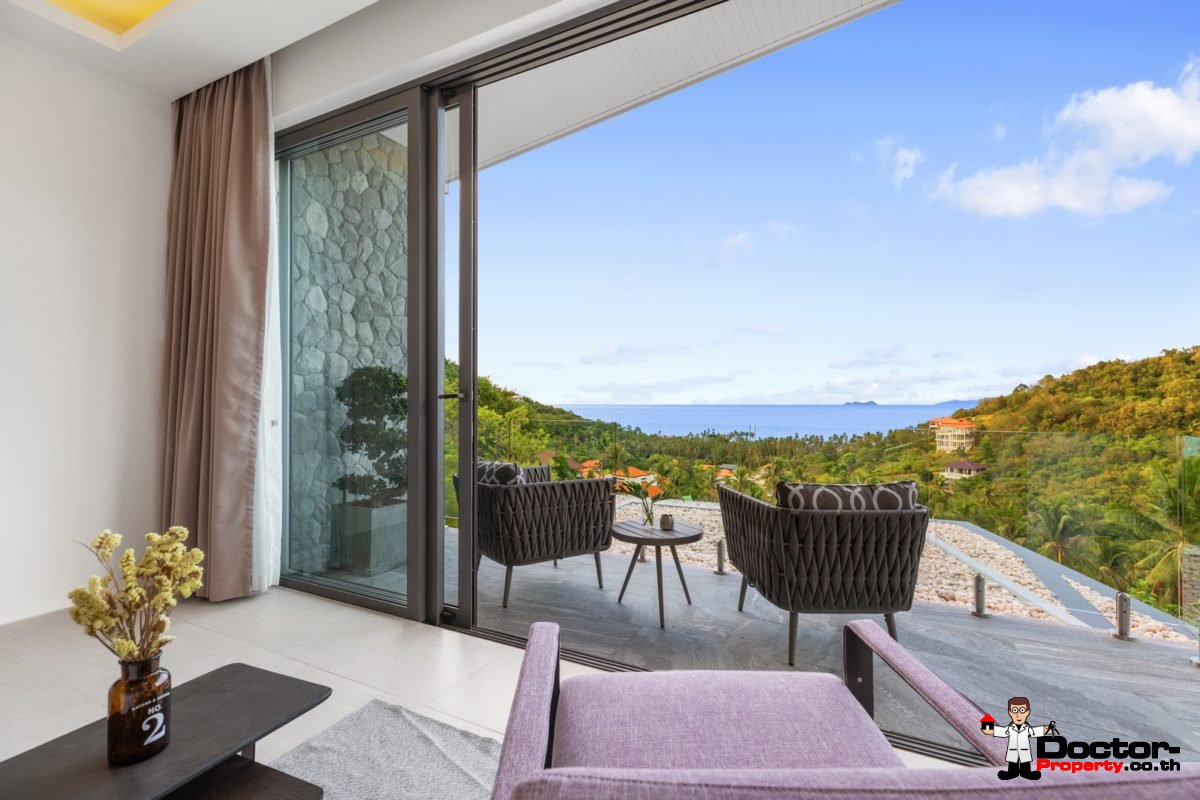 New 4 Bedroom Villa with Sea View in Bang Por - Koh Samui - For Sale