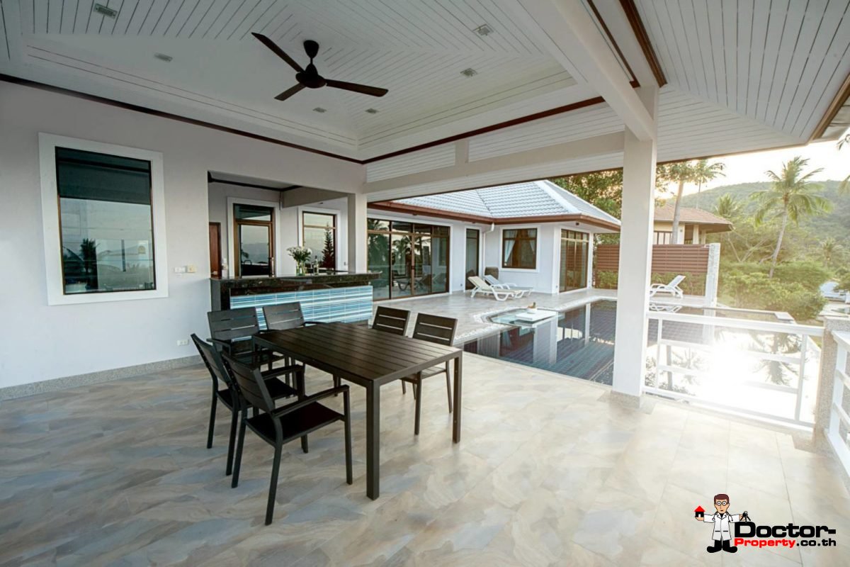 Sea View Pool Villa (3 Bed) - Bang Rak - Koh Samui for sale 5