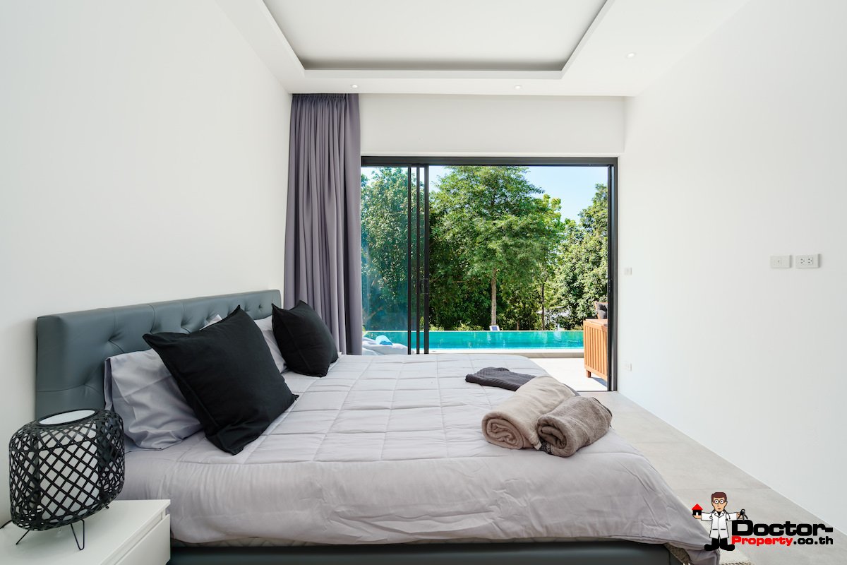 New 3 Bedroom Villa with Sea View Plai Laem - Koh Samui - For Sale