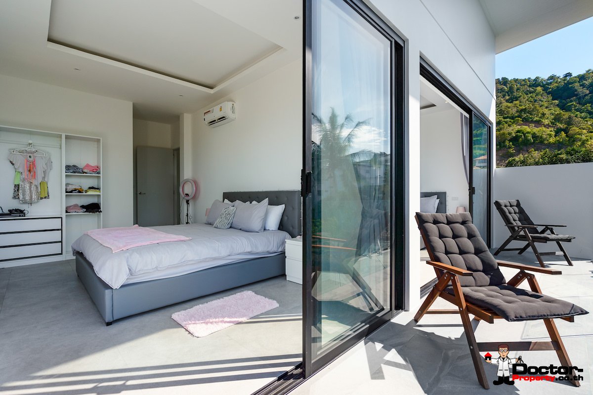 New 3 Bedroom Villa with Sea View Plai Laem - Koh Samui - For Sale