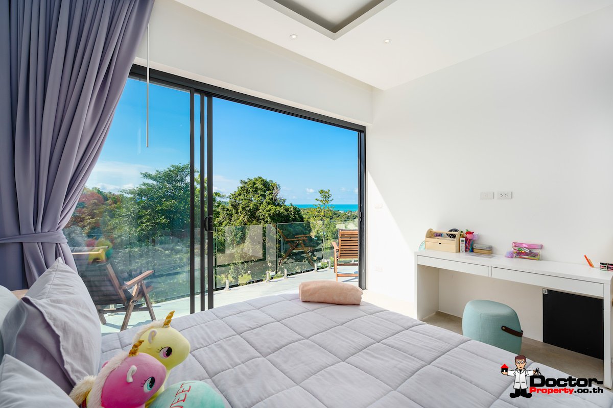 New 3 Bedroom Villa with Sea View Plai Laem - Koh Samui - For Sale