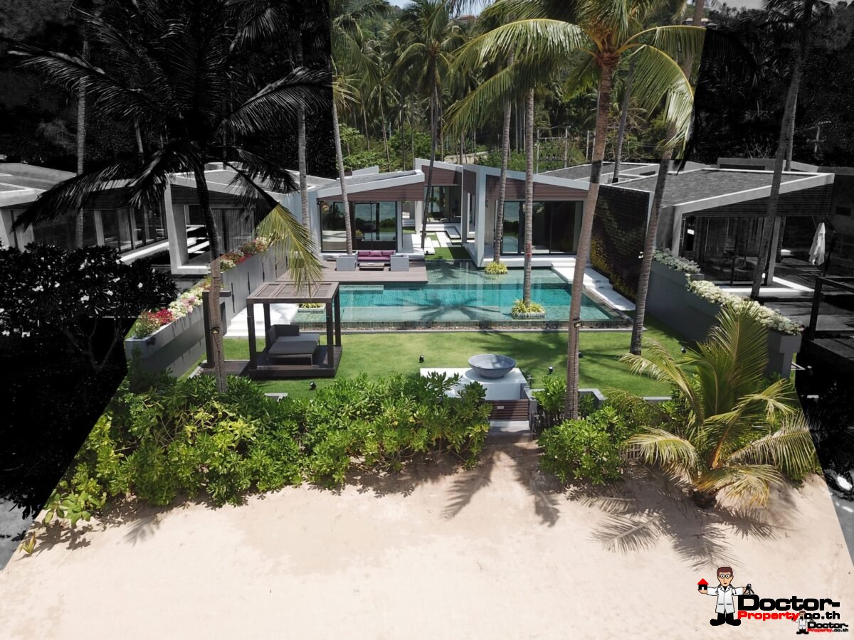 Beachfront Luxury 3 Bedroom Villa in Bang Por - Koh Samui - for sale 12