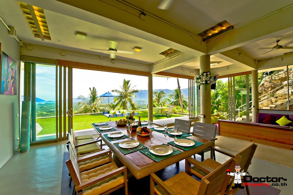 Magnificent Hilltop Estate with 5 Bedrooms - Taling Ngam, Koh Samui - For Sale