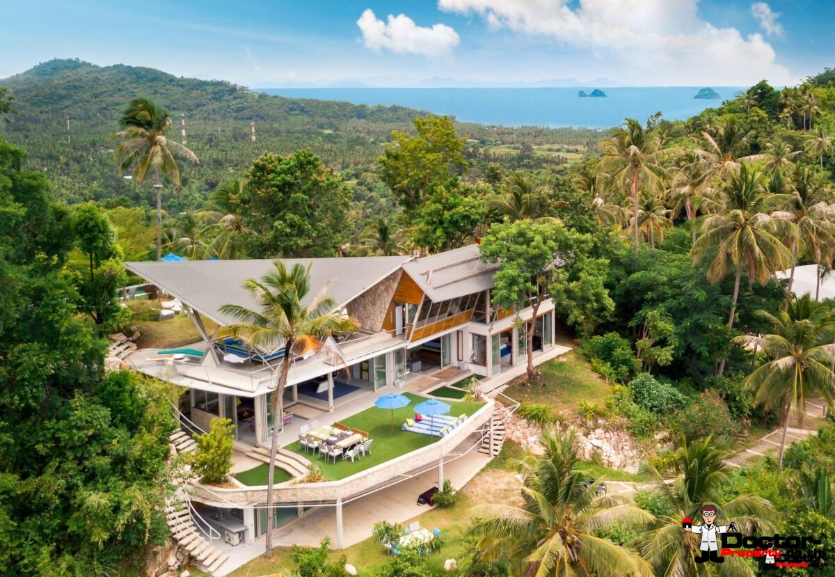 Magnificent Hilltop Estate with 5 Bedrooms - Taling Ngam, Koh Samui - For Sale