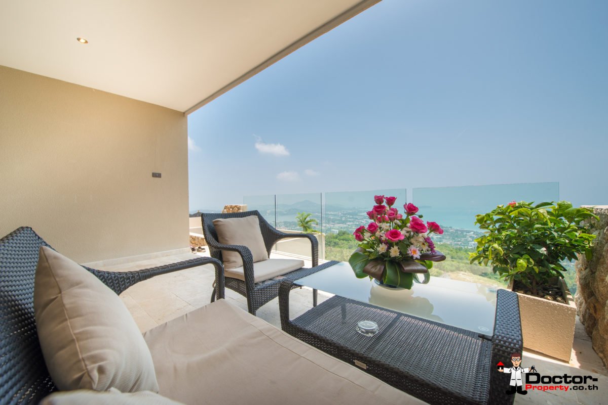 Luxurious 5 Bed Pool Villa with Sea View - Chaweng Noi, Koh Samui - For Sale