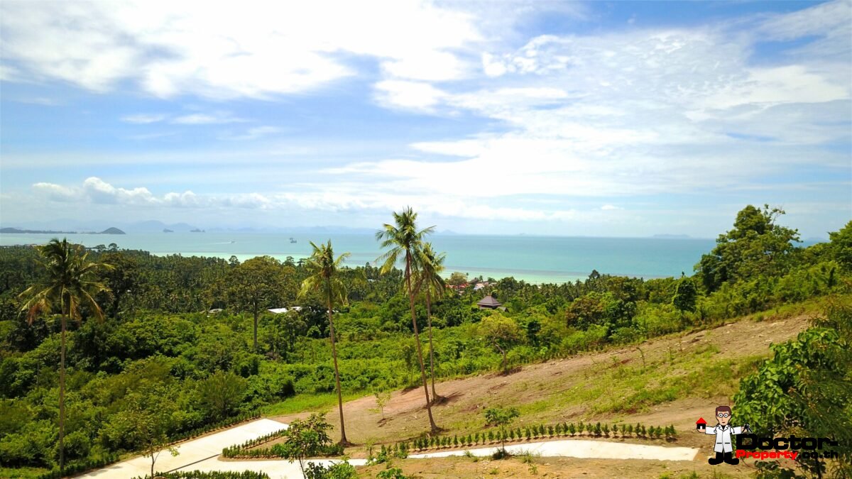 Serviced Sea View Plots, 670m² to 1,100m² – Angthong, Koh Samui – For Sale