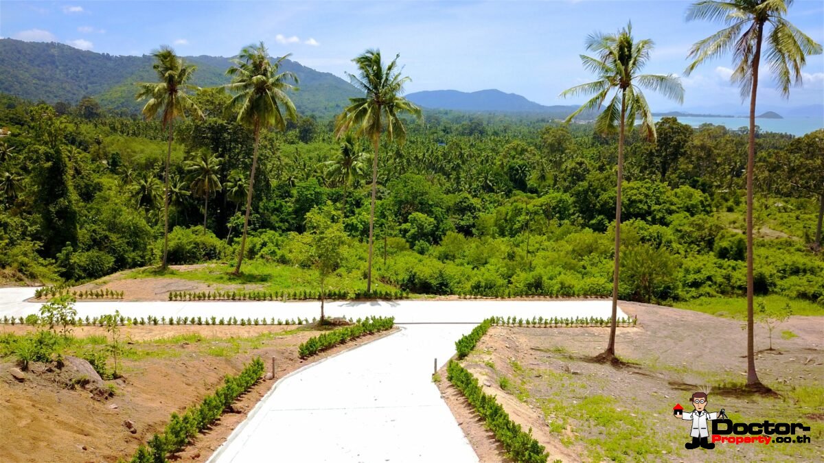 Serviced Sea View Plots, 670m² to 1,100m² – Angthong, Koh Samui – For Sale