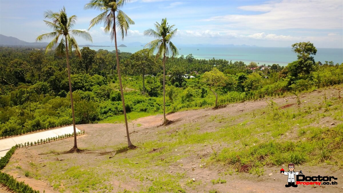 Serviced Sea View Plots, 670m² to 1,100m² – Angthong, Koh Samui – For Sale