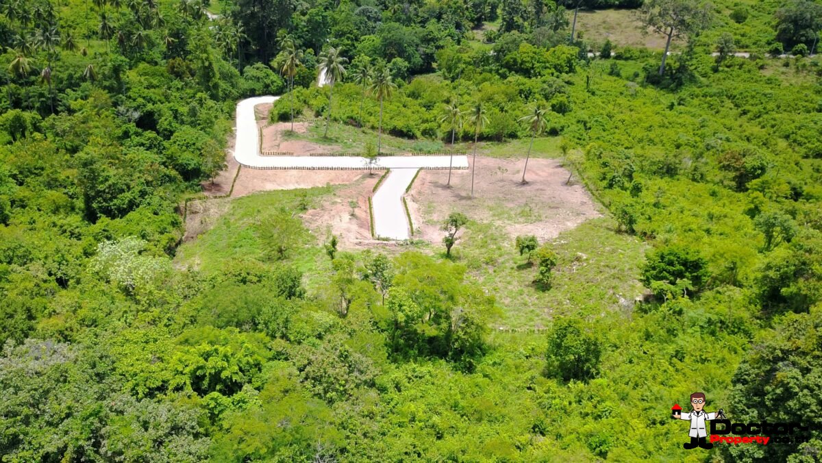 Serviced Sea View Plots, 670m² to 1,100m² – Angthong, Koh Samui – For Sale