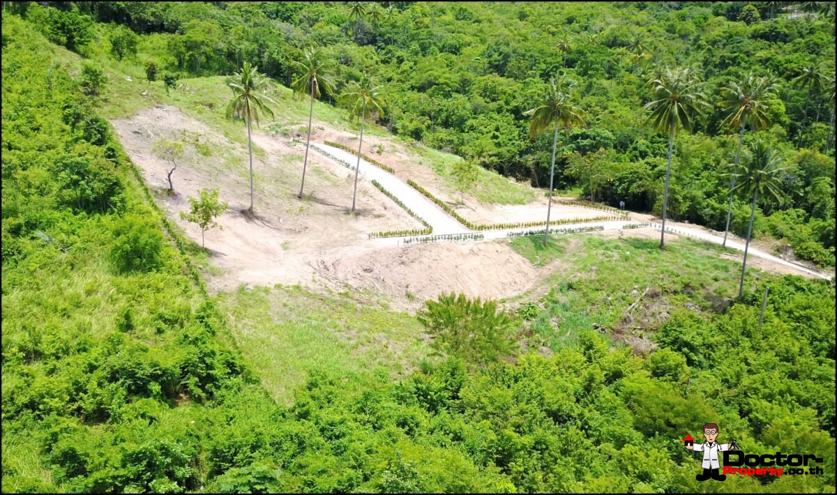 Serviced Sea View Plots, 670m² to 1,100m² – Angthong, Koh Samui – For Sale