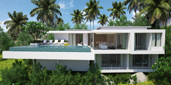 New 4 Bed Pool Villa with Sea Views - Big Buddha, Koh Samui - For Sale