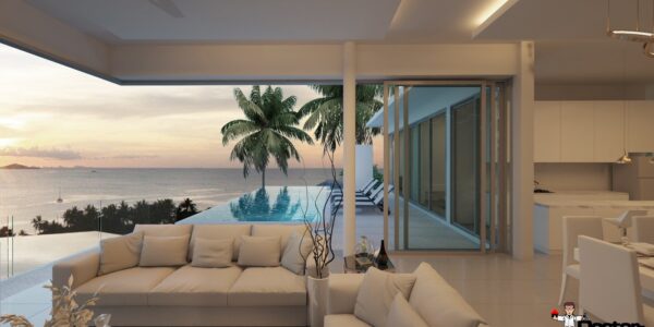 New 6 Bedroom Pool Villa with Sea Views - Big Buddha, Koh Samui - For Sale