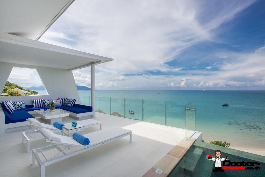 Exclusive New 4 Bedroom Villa with Sea View - Choeng Mon, Koh Samui - For Sale