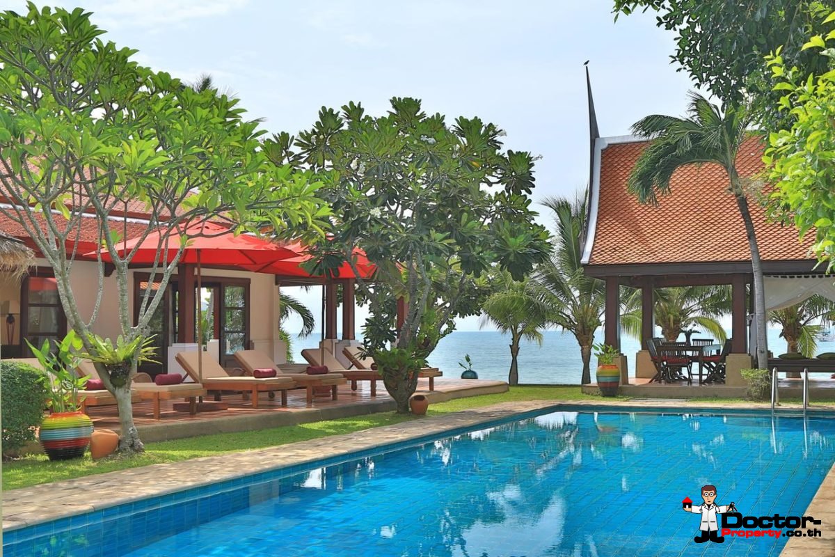 Luxury 5 Bedroom Beachfront Villa in Bang Rak, Koh Samui - For Sale
