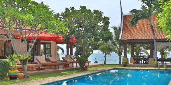 Luxury 5 Bedroom Beachfront Villa in Bang Rak, Koh Samui - For Sale