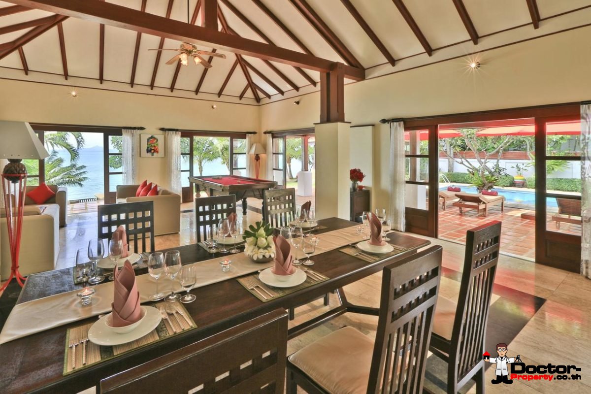 Luxury 5 Bedroom Beachfront Villa in Bang Rak, Koh Samui - For Sale