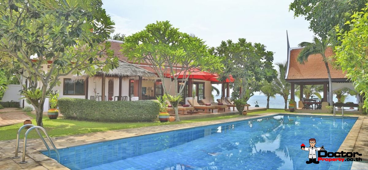 Luxury 5 Bedroom Beachfront Villa in Bang Rak, Koh Samui - For Sale