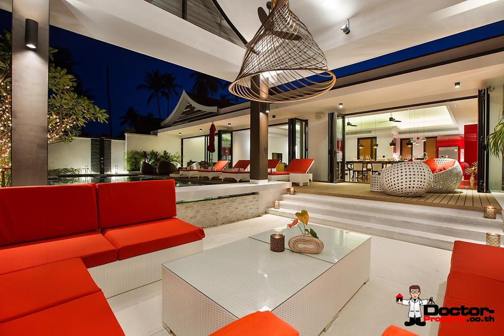 5 Bedroom Pool Villa next to the Beach - Hua Thanon, Koh Samui - For Sale