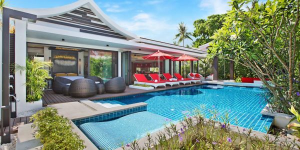 5 Bedroom Pool Villa next to the Beach - Hua Thanon, Koh Samui - For Sale